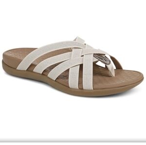 Vionic Woven Stretch Gore Thong Sandals - Tia. New In Box. Never Worn.